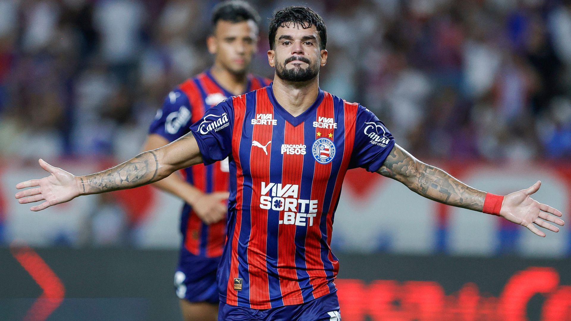 Cauly marcou o gol do Bahia contra o Paysandy | Foto: Rafael Rodrigues / EC Bahia